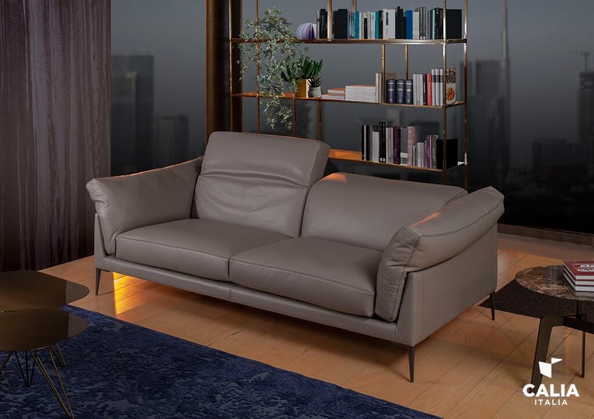ELISIR 3 seater leather sofa By Calia Italia