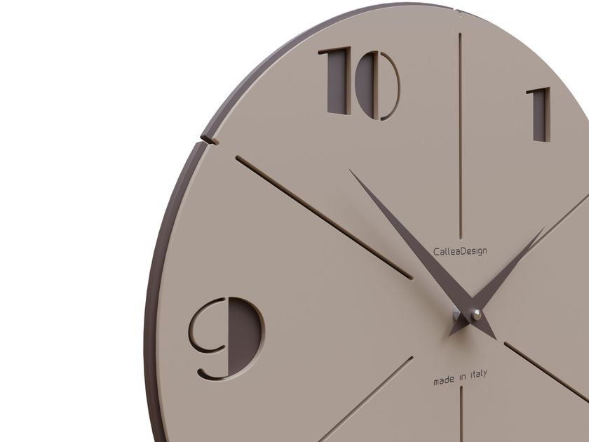 CalleaDesign 35 Cm Orologio Da Parete Benja-CUB Cioccolato