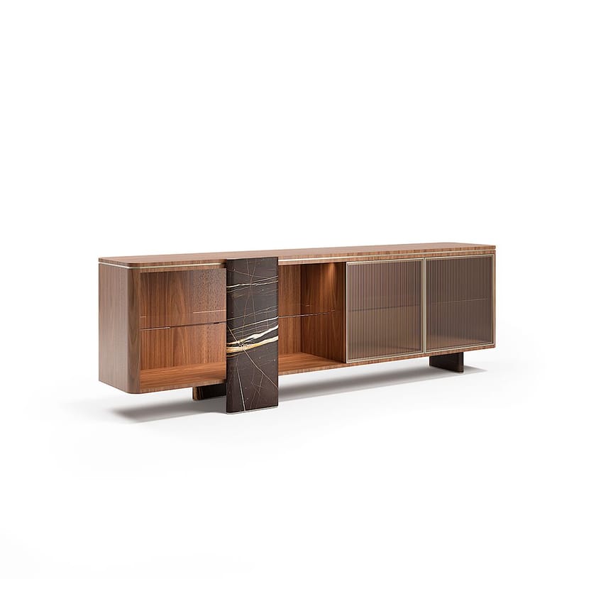 AURELIA by Capital Collection - Madia in legno e vetro con ante a battente - 7