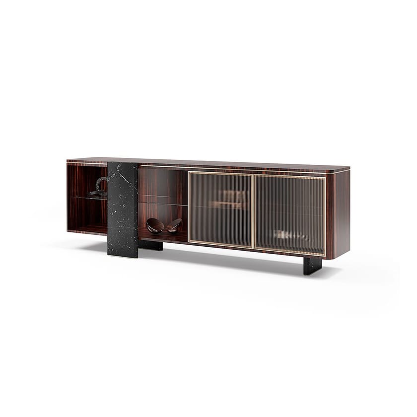 AURELIA by Capital Collection - Madia in legno e vetro con ante a battente - 20
