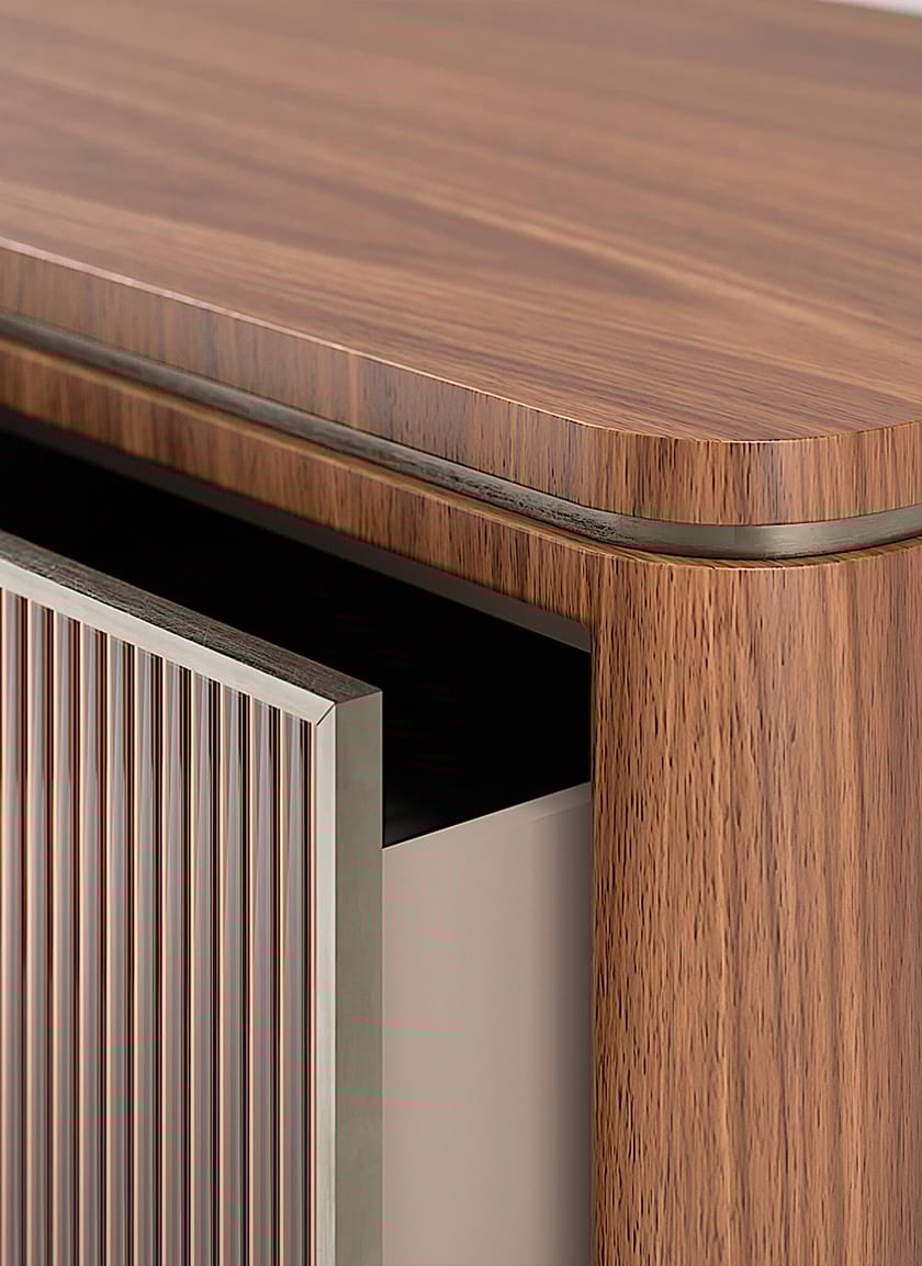 AURELIA by Capital Collection - Mobile TV basso in legno e vetro con cassetti - 26