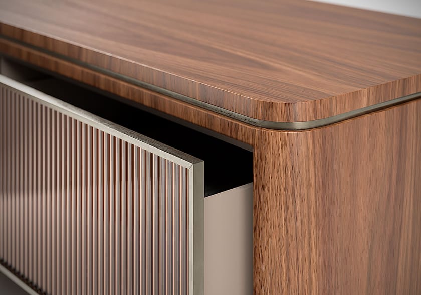 AURELIA by Capital Collection - Mobile TV basso in legno e vetro con cassetti - 23