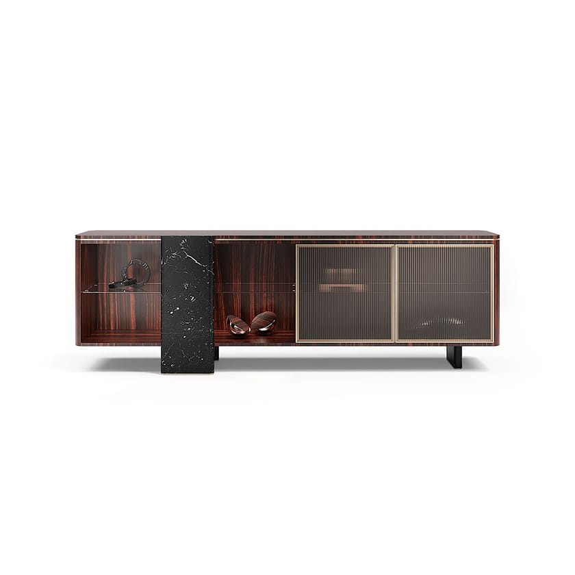 AURELIA by Capital Collection - Madia in legno e vetro con ante a battente - 13