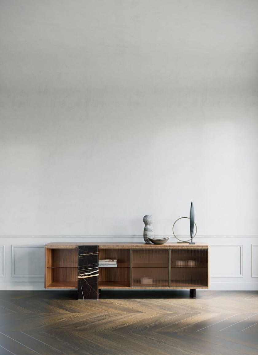 AURELIA by Capital Collection - Madia in legno e vetro con ante a battente - 24