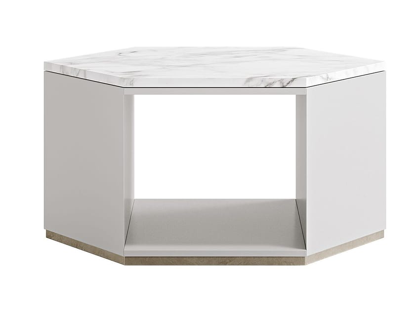 DEDALO by Capital Collection - Tavolino in legno con piano in marmo - 3