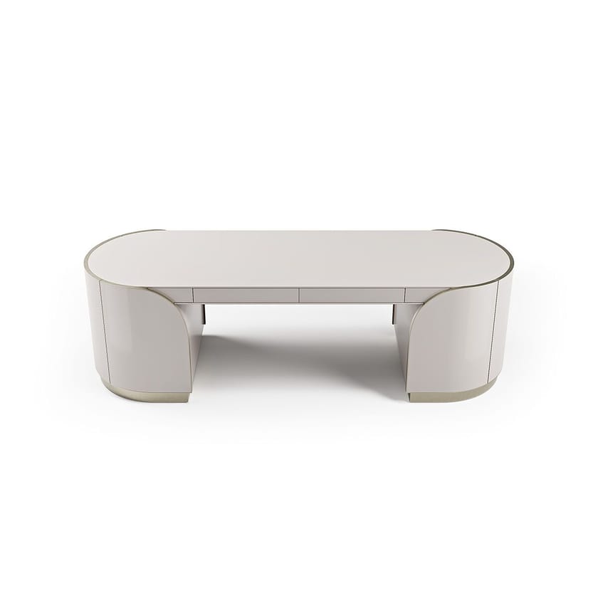 DUNA PLUS by Capital Collection - Scrivania in pelle con cassetti - 23
