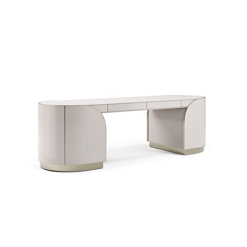 DUNA PLUS by Capital Collection - Scrivania in pelle con cassetti - 20