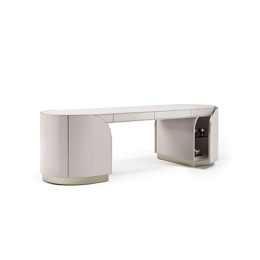 DUNA PLUS by Capital Collection - Scrivania in pelle con cassetti - 18