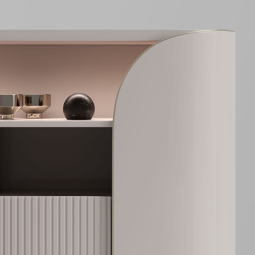 DUNA by Capital Collection - Credenza in pelle con ante a battente - 9