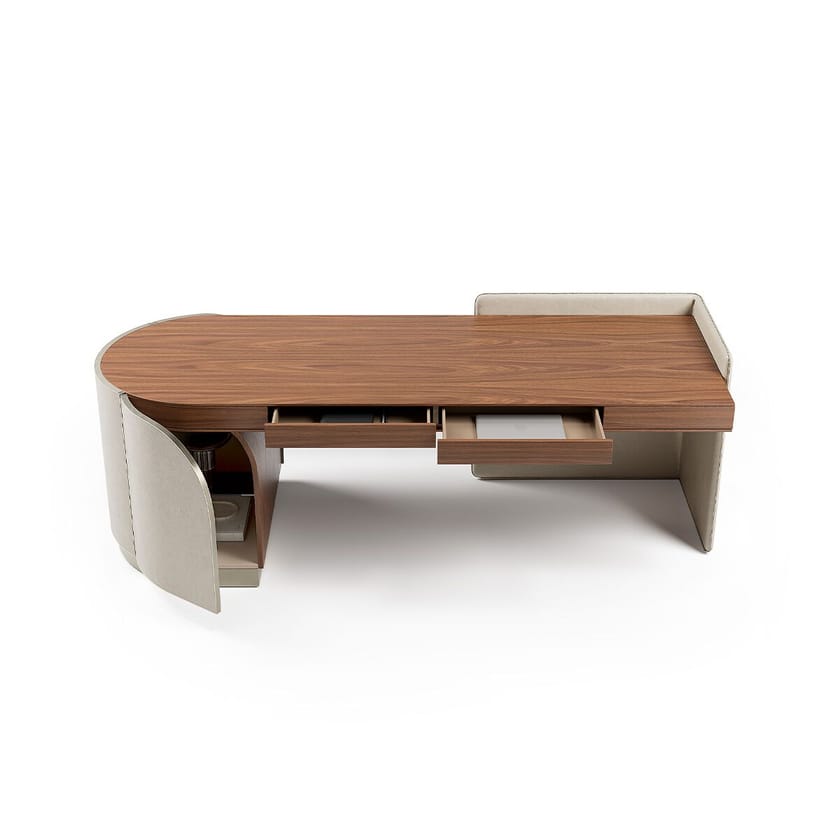 DUNA by Capital Collection - Scrivania in pelle con cassetti - 23