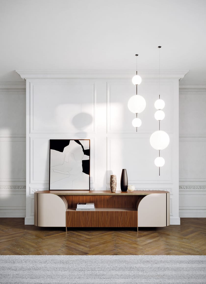 DUNA by Capital Collection - Credenza in pelle con ante a battente - 5