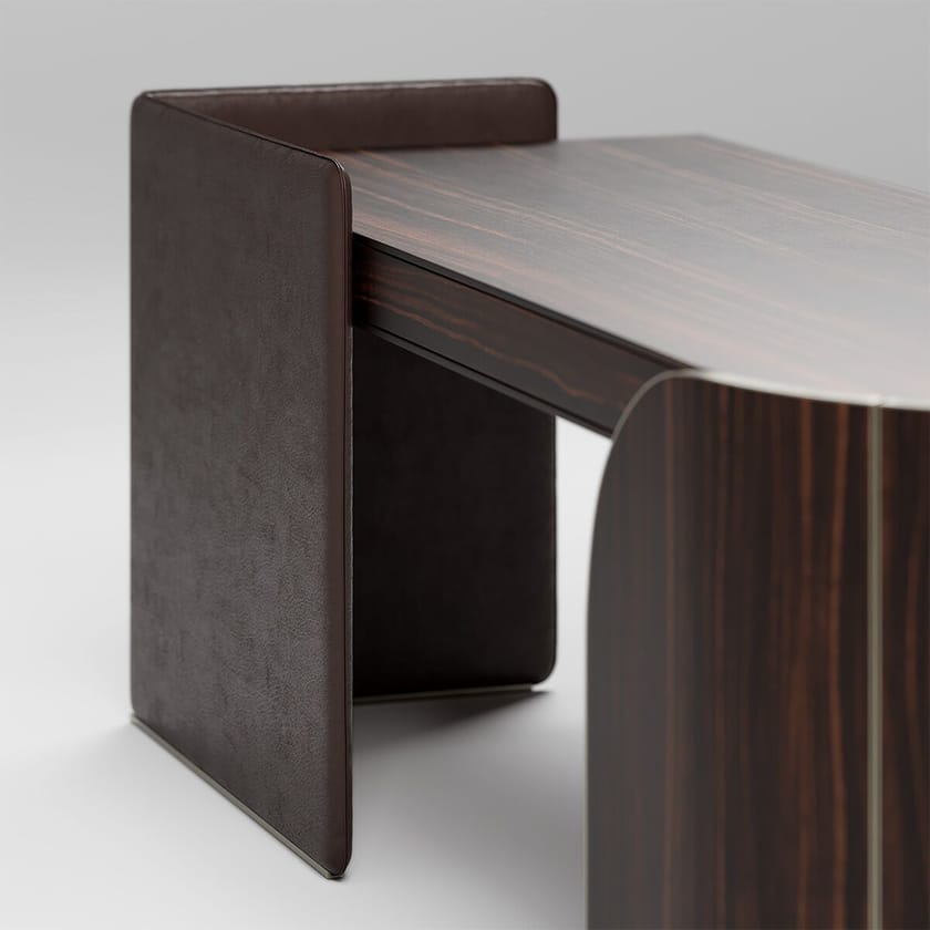 DUNA by Capital Collection - Scrivania in pelle con cassetti - 6