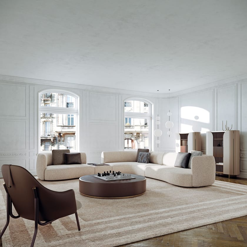 DUNA by Capital Collection - Credenza in pelle con ante a battente - 3