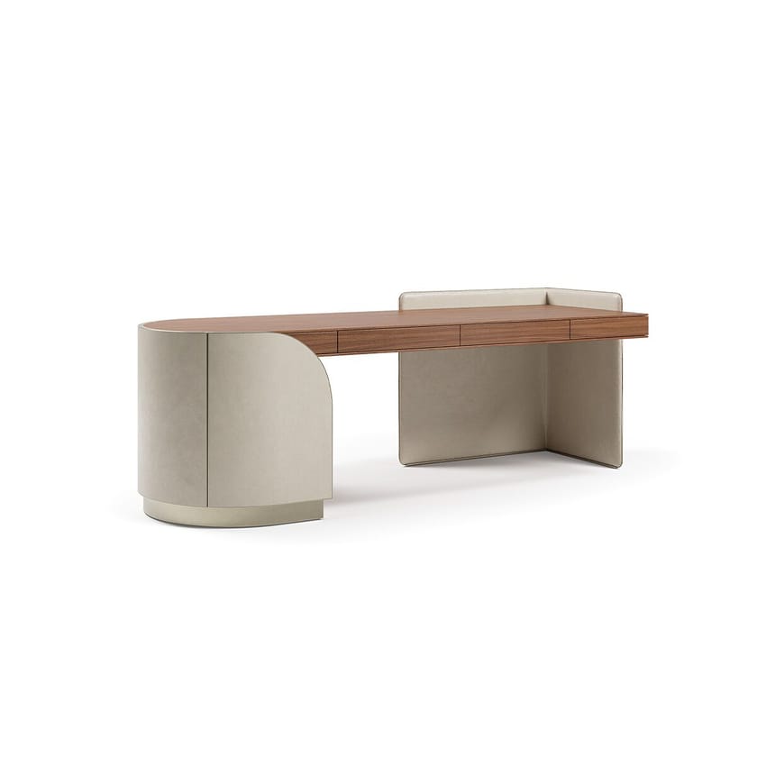 DUNA by Capital Collection - Scrivania in pelle con cassetti - 21