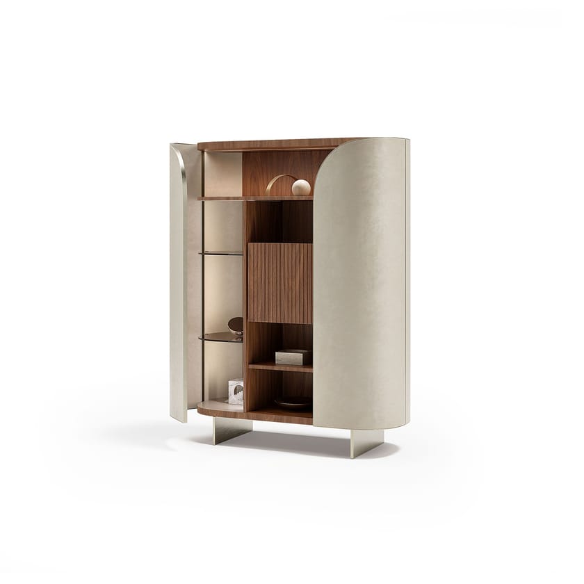 DUNA by Capital Collection - Credenza in pelle con ante a battente - 12