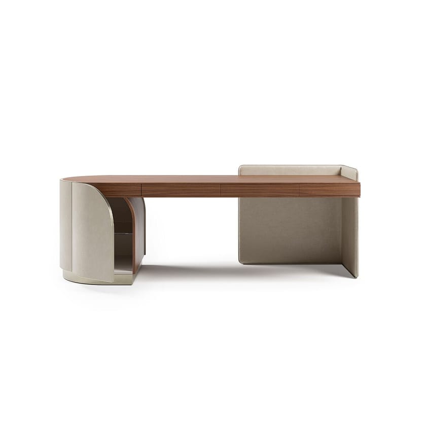 DUNA by Capital Collection - Scrivania in pelle con cassetti - 26