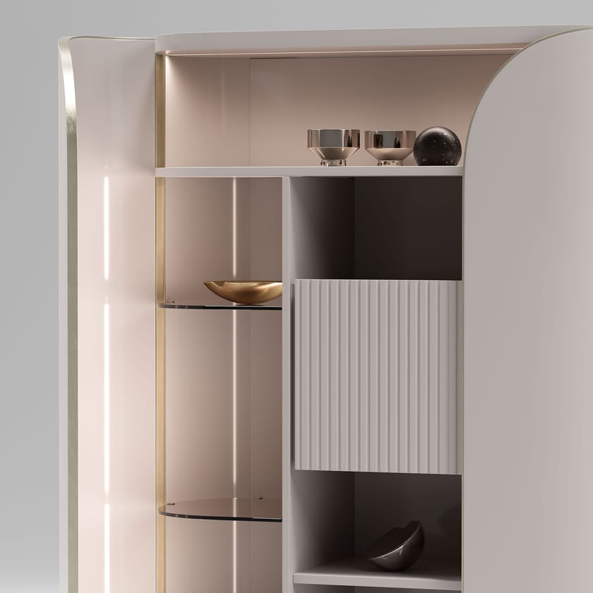 DUNA by Capital Collection - Credenza in pelle con ante a battente - 8