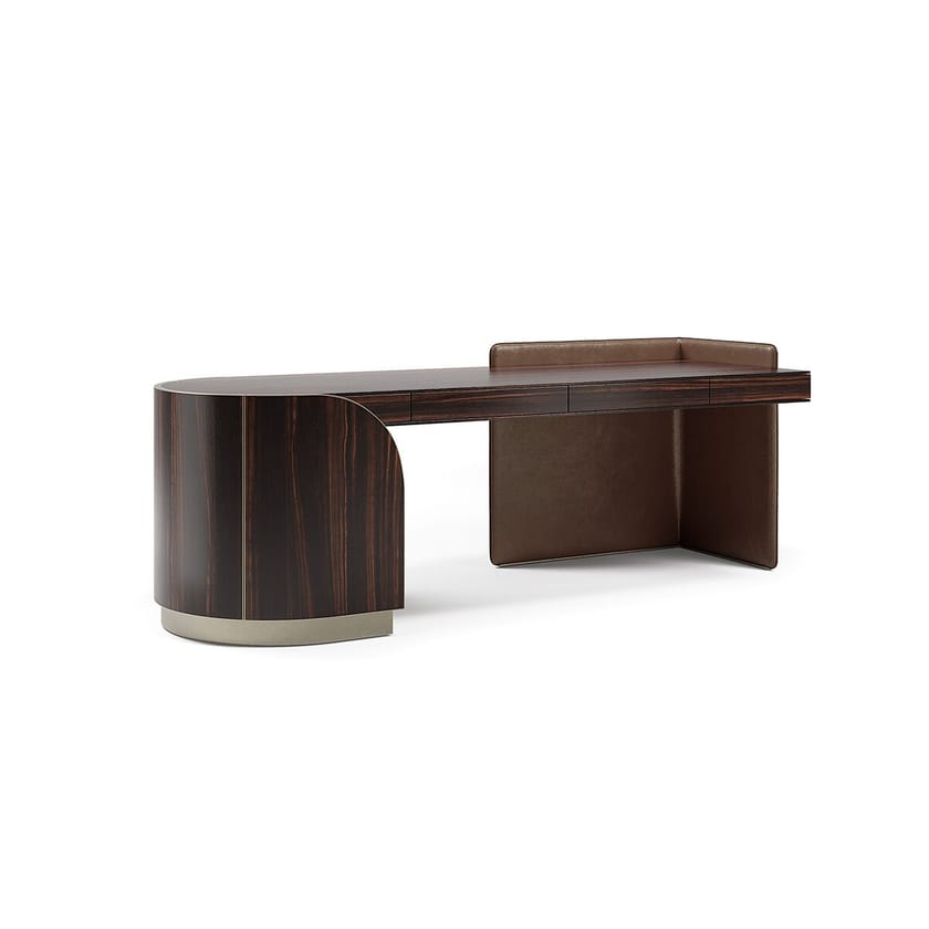 DUNA by Capital Collection - Scrivania in pelle con cassetti - 16