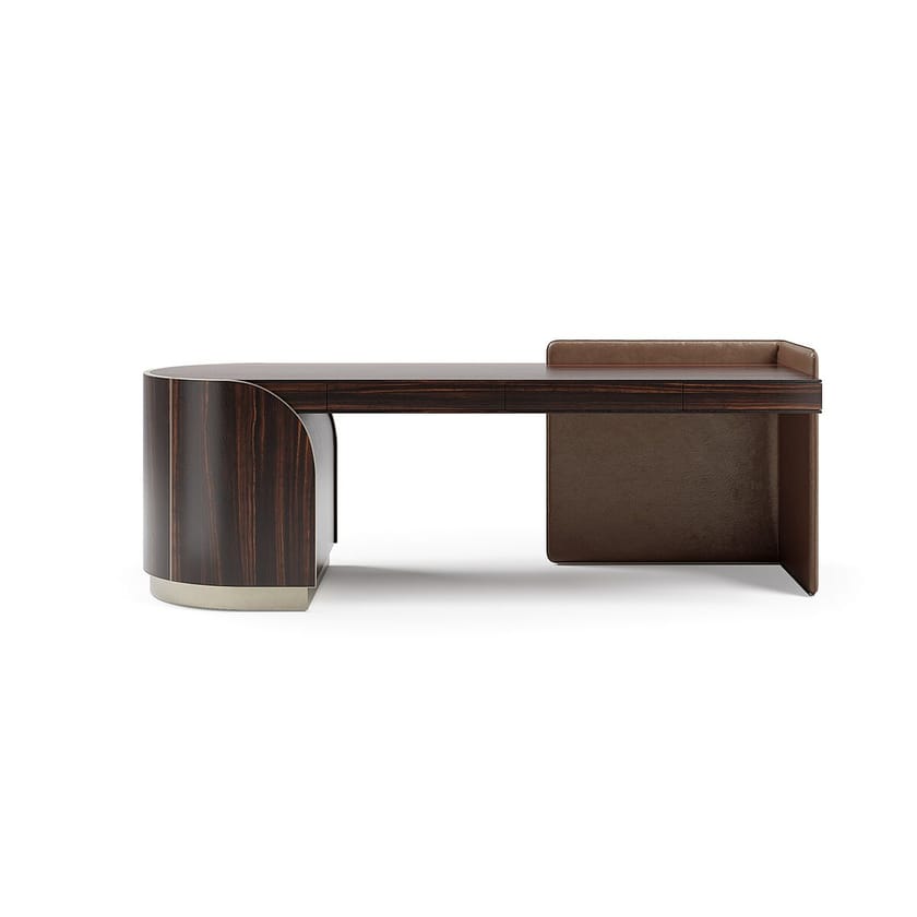 DUNA by Capital Collection - Scrivania in pelle con cassetti - 15
