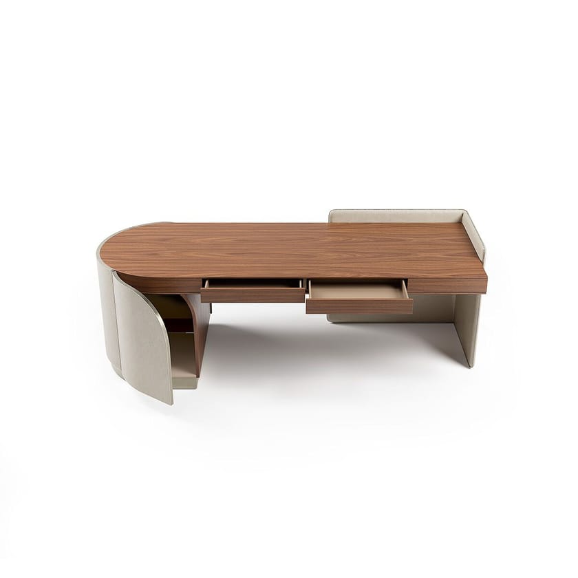 DUNA by Capital Collection - Scrivania in pelle con cassetti - 19