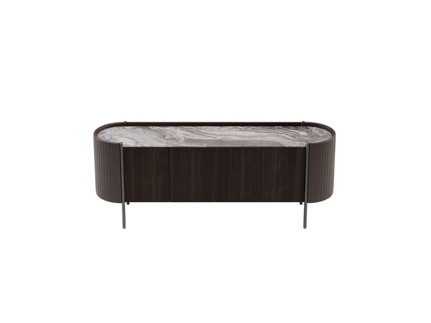KARIN by Capital Collection - Madia in legno con piano in marmo e ante a battente - 14