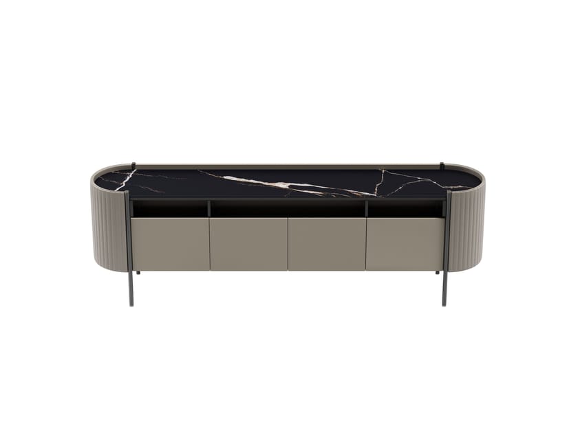 KARIN by Capital Collection - Madia in legno con piano in marmo e ante a battente - 38