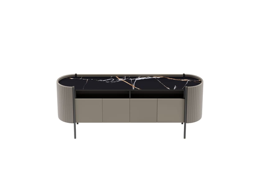 KARIN by Capital Collection - Madia in legno con piano in marmo e ante a battente - 18