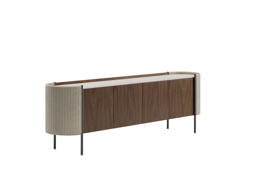 KARIN by Capital Collection - Madia in legno con piano in marmo e ante a battente - 32