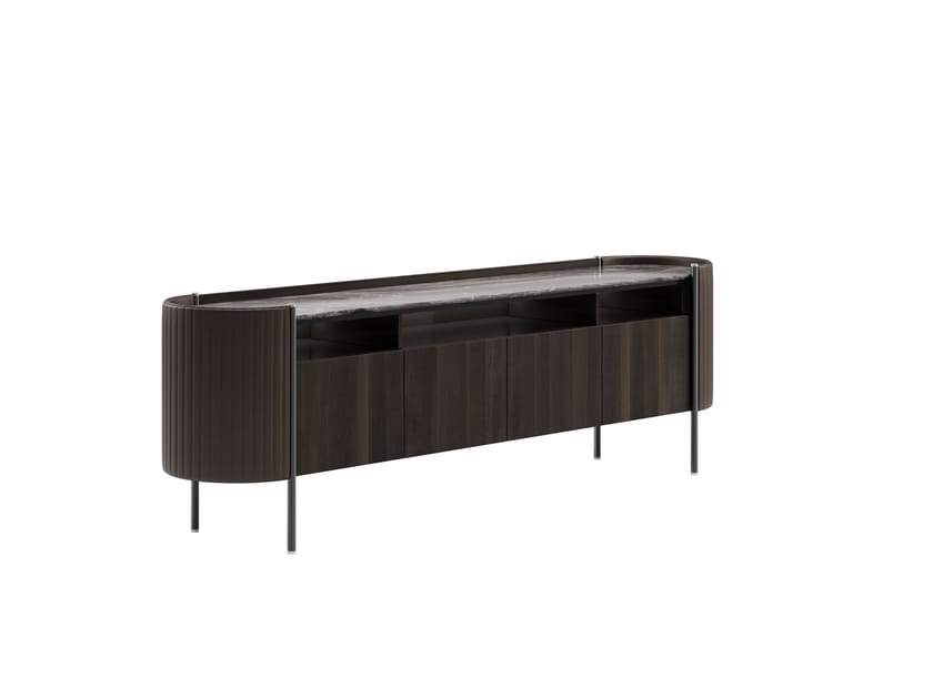 KARIN by Capital Collection - Madia in legno con piano in marmo e ante a battente - 23