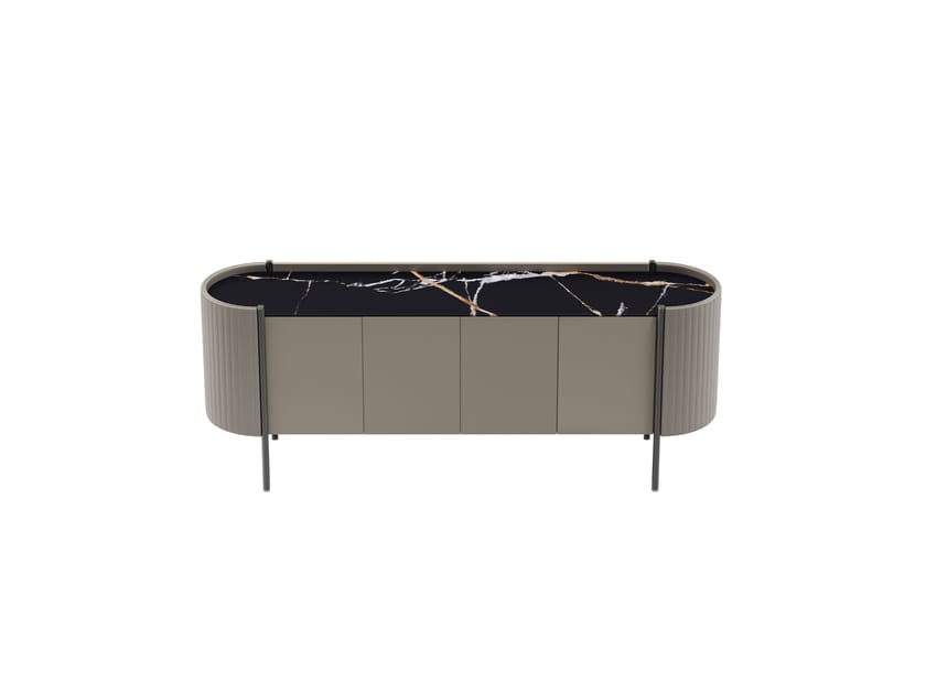 KARIN by Capital Collection - Madia in legno con piano in marmo e ante a battente - 15