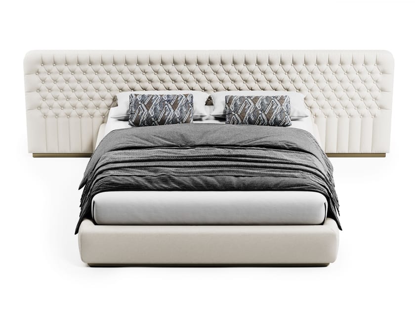 OPERA by Capital Collection - Letto matrimoniale in pelle con testiera capitonné - 4