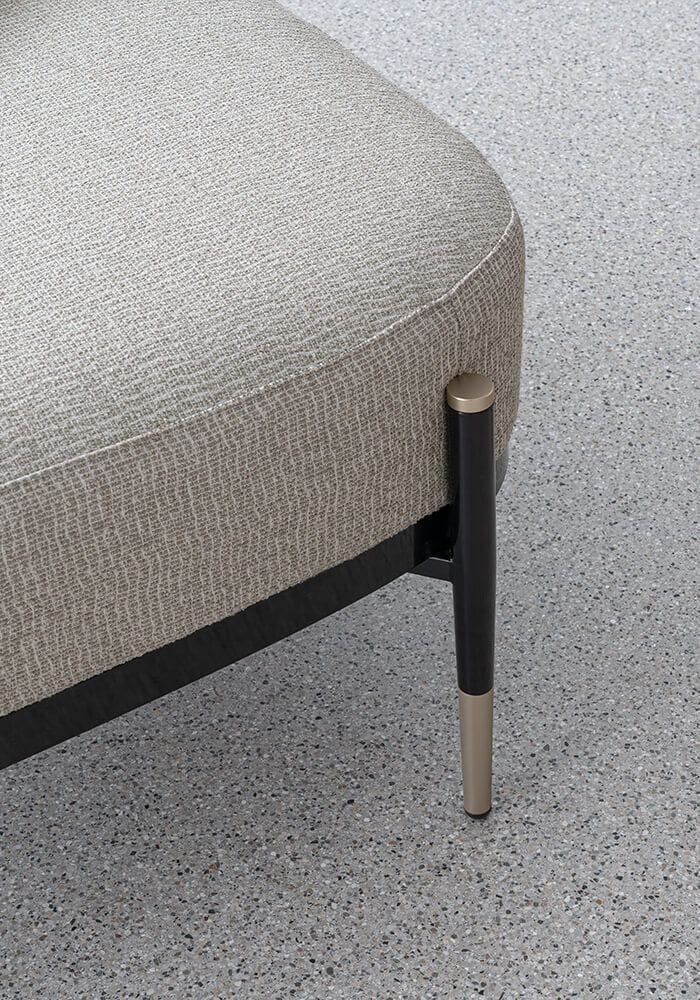 OXFORD by Capital Collection - Pouf quadrato in tessuto - 4
