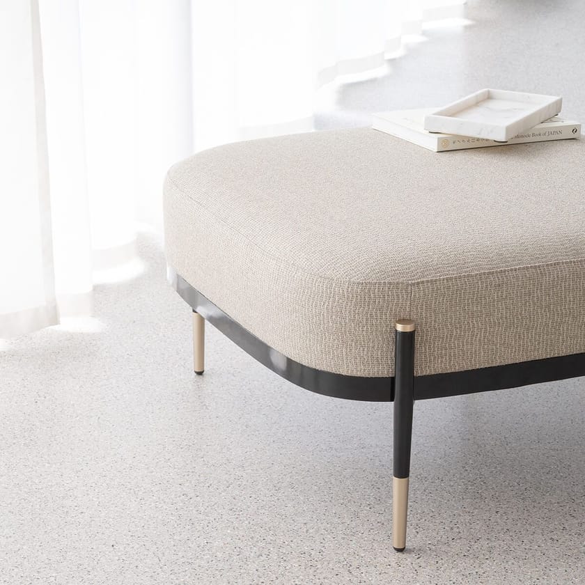 OXFORD by Capital Collection - Pouf quadrato in tessuto - 2