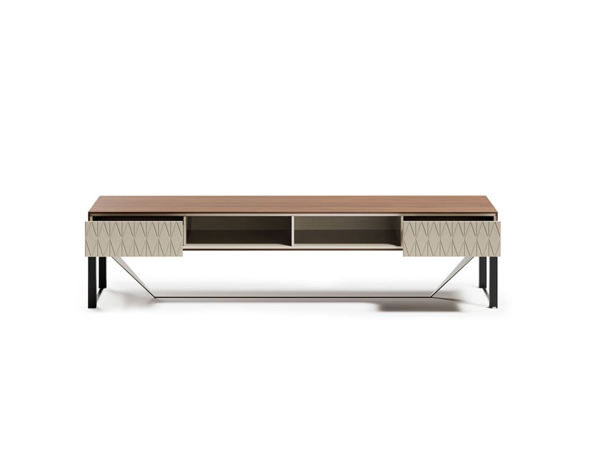 PRISMA by Capital Collection - Mobile TV basso in legno con cassetti - 5