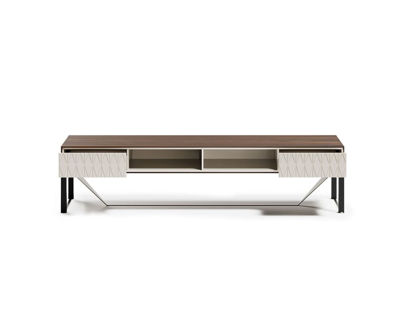 PRISMA by Capital Collection - Mobile TV basso in legno con cassetti - 6