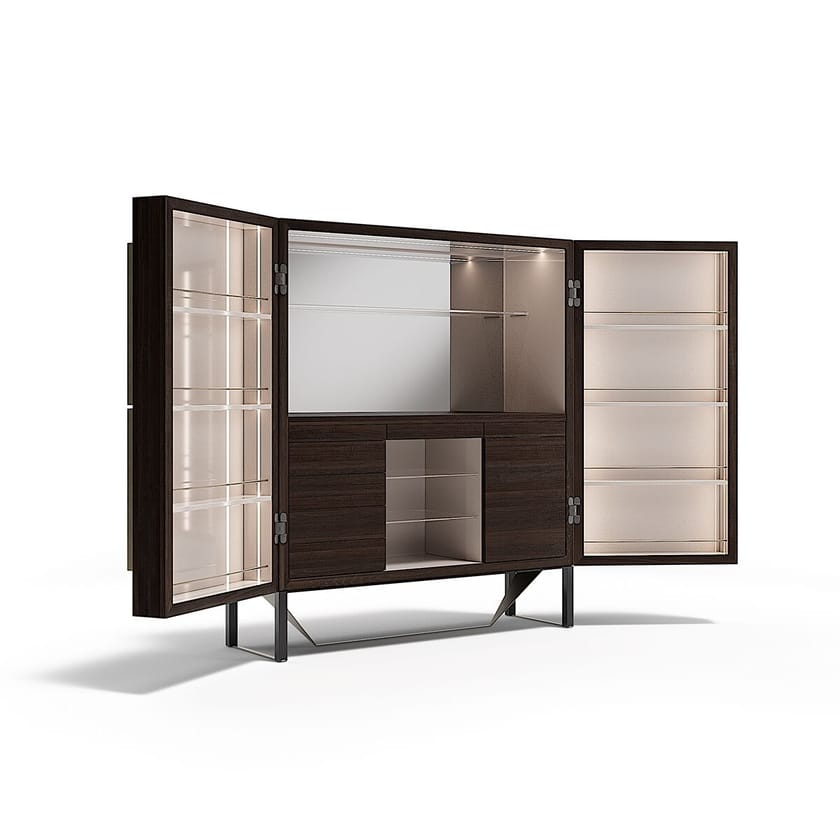 PRISMA by Capital Collection - Mobile bar in legno con illuminazione integrata - 2