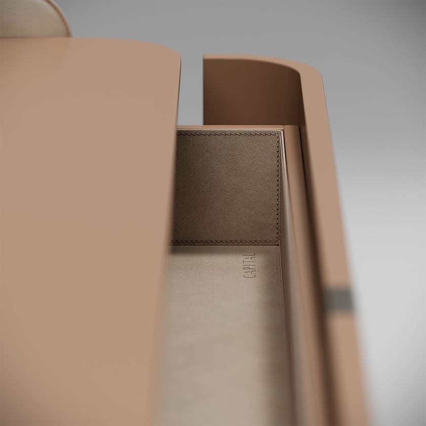 SUITE by Capital Collection - Cassettiera rivestita in pelle - 12