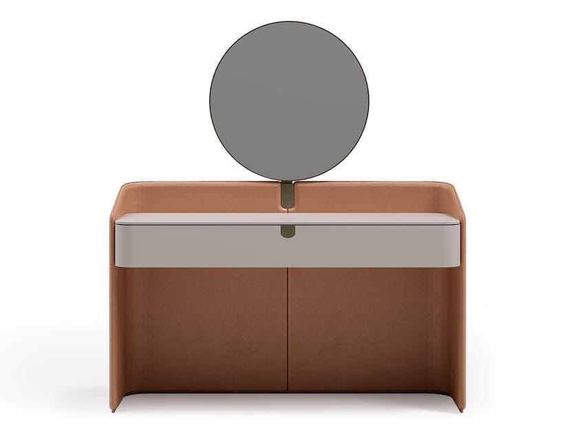 SUITE, Mobile toilette rivestito in pelle