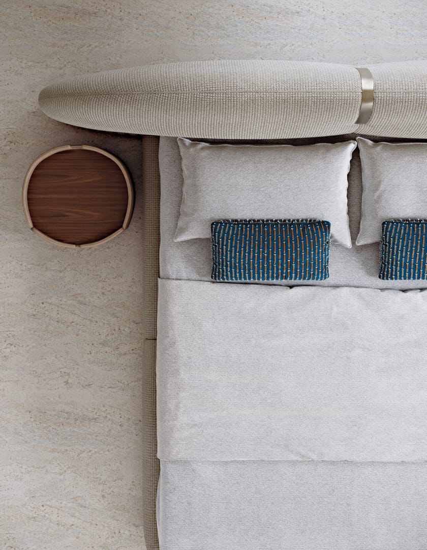 SUITE by Capital Collection - Comodino rotondo rivestito in pelle - 17