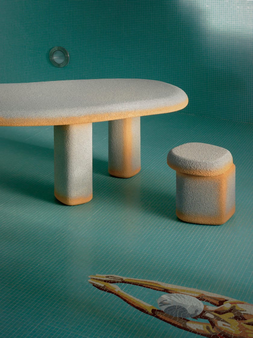 LAZZARO by Cimento - Sgabello basso in Cimento® - 7