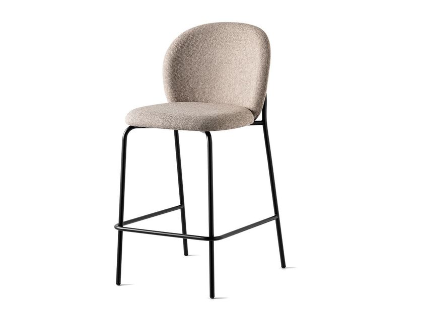 COZY MID High fabric stool By Connubia