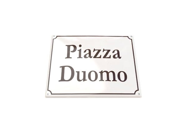 Targa profilo convesso by Lazzari - Targa per toponomastica - 3