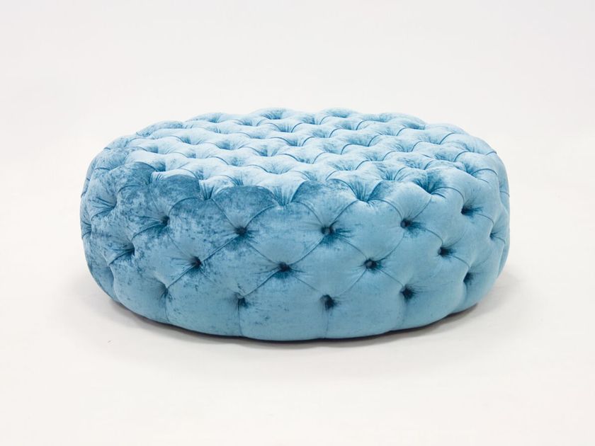 EOS | Pouf rotondo Pouf imbottito rotondo in tessuto By Domingo Salotti