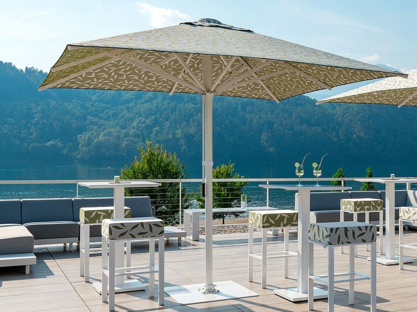 Sekey Ombrellone Rettangolare 220x400 Cm – Colore Crema – Con Supporto Incluso – Ideale Per Giardino E Terrazza - 2
