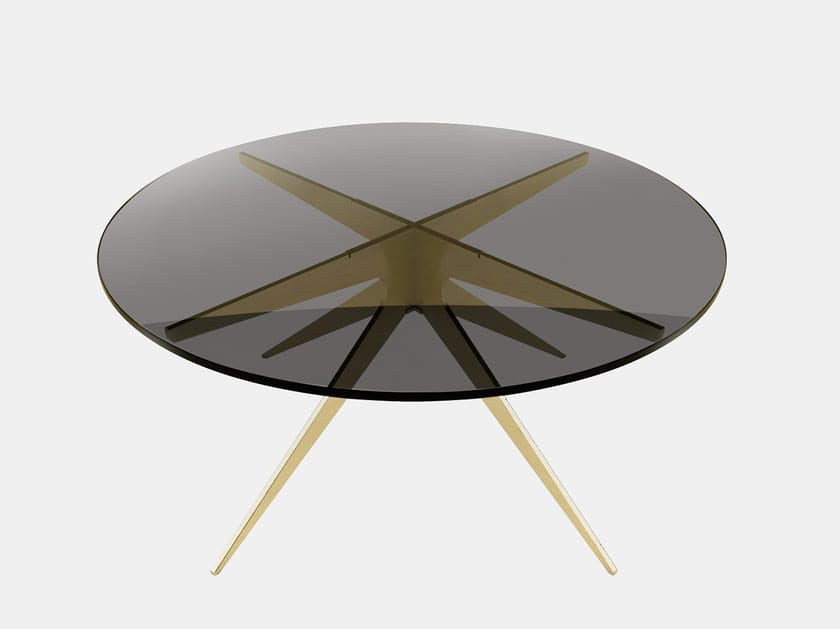 Product photograph of Dean Glass And Steel Coffee Table from Archiproducts UK