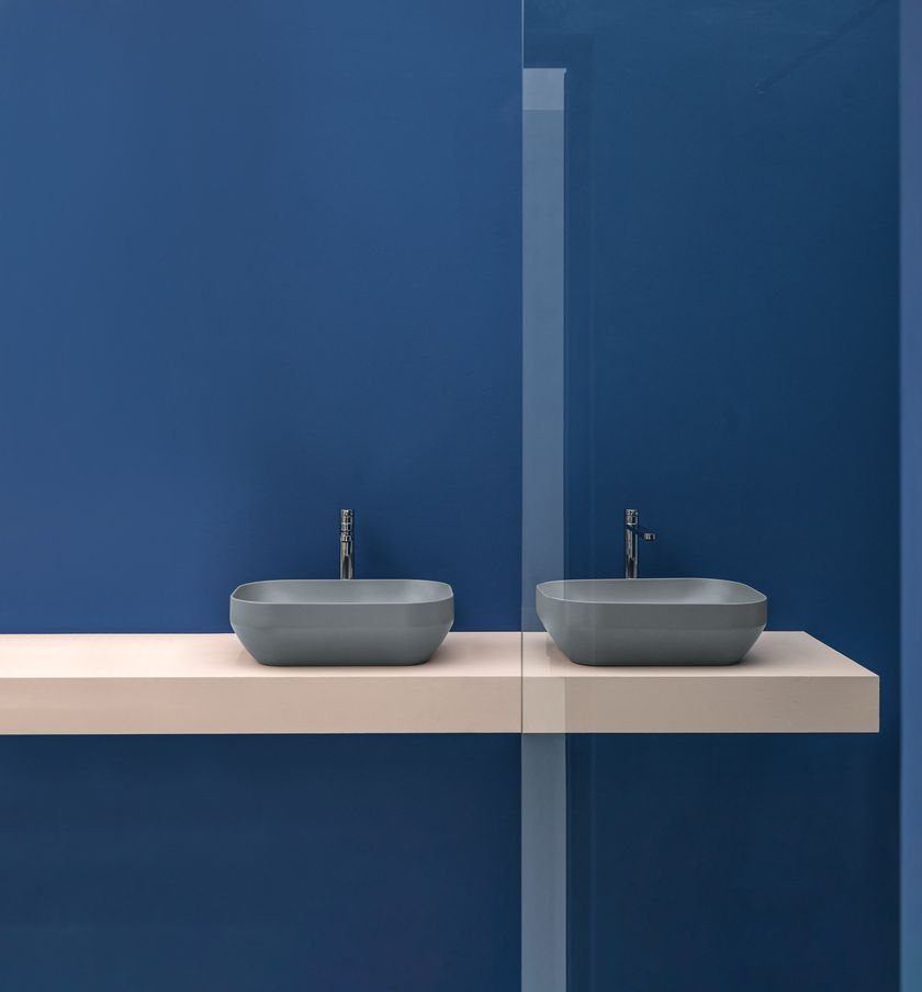 DECUS | Rectangular washbasin By Axa design Giancarlo Angelelli