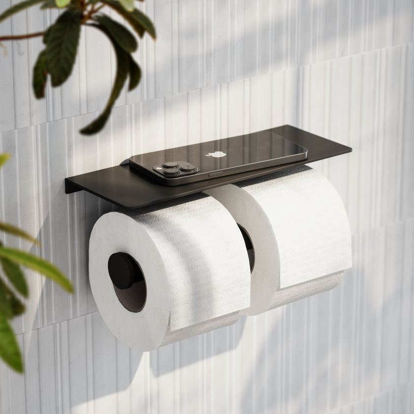 Tiger Dock Portarotolo Con Mensola In Acciaio Inox Spazzolato: Design E Funzionalità Per Bagno