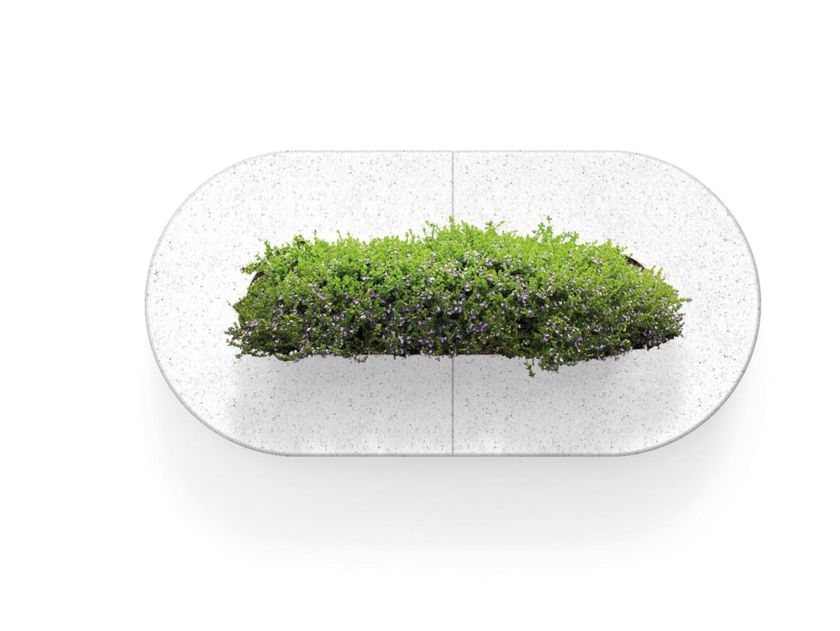 DELTA F HPC bench with Integrated Planter By Metalco | design Uwe Kuckertz