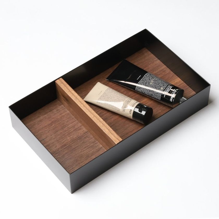 DESIGNO Wooden bathroom tray By LUSSO