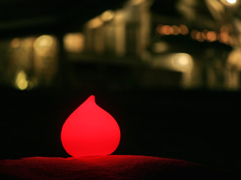 LED RGB plastic Outdoor table lamp DEW Original Collection By Smart and Green